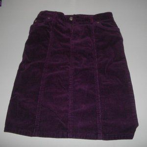Purple Denim Skirt